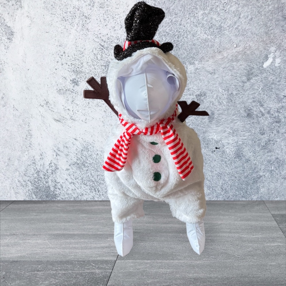 Snowman doggie costume I have in 3 sizes small medium-small and medium-medium